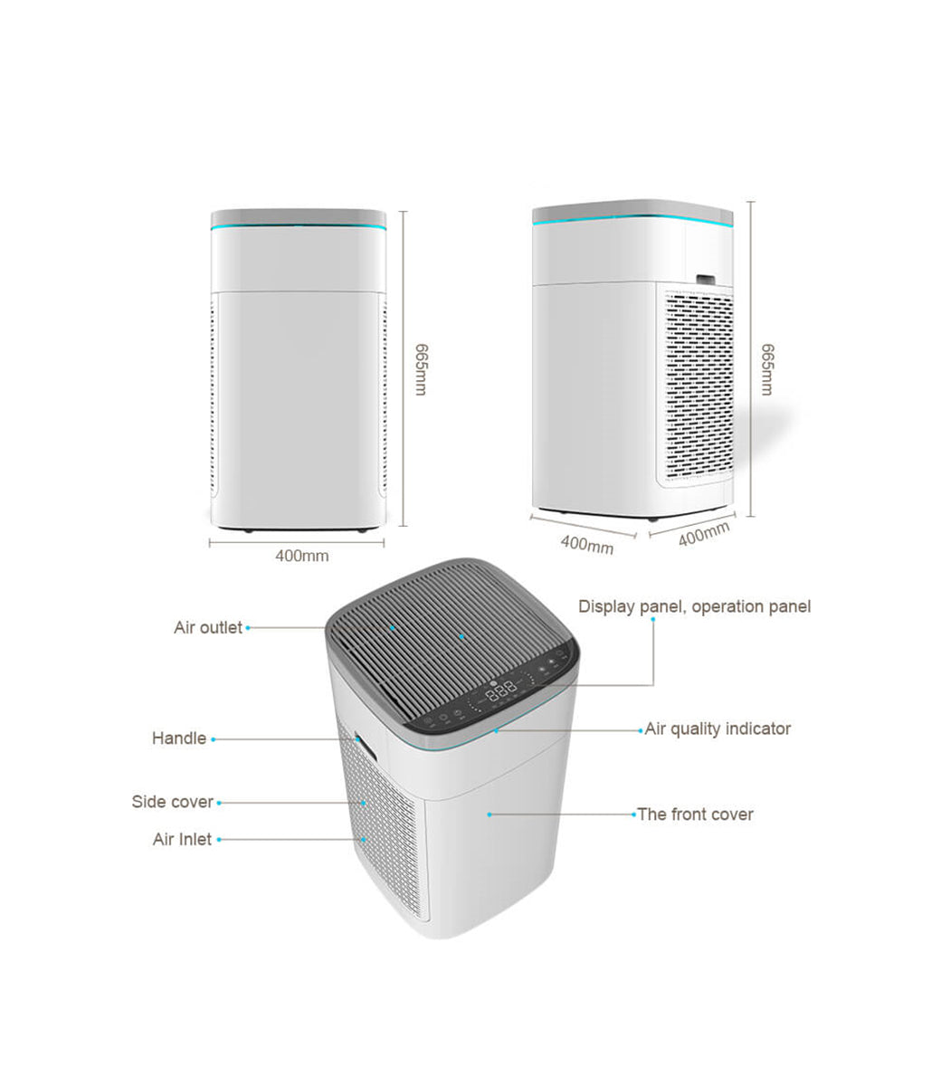 Hepa Air Purifier with True HEPA Filter and Activated Carbon Filter, Home Or Commercial Air Purifier Australia